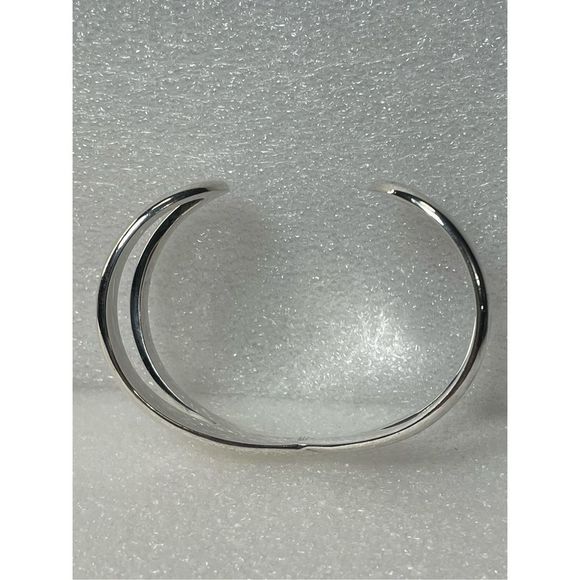 Vintage James Avery Solid 925 Sterling Silver Crossover Infinity Design Cuff Ban - Picture 8 of 11
